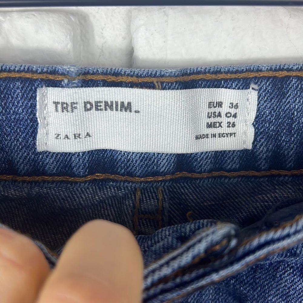 Zara TRF Denim embellished shorts size 4 - Picture 7 of 10